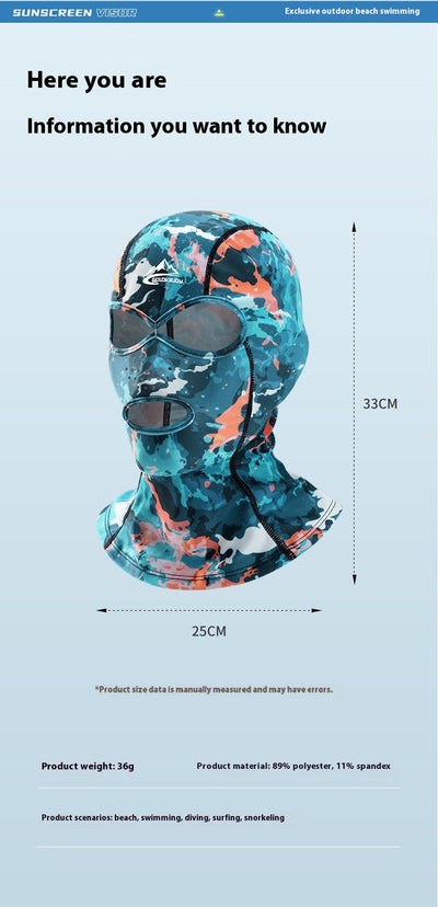 Cobertura Facial de Protección Solar para Natación - Unisex - Image 17