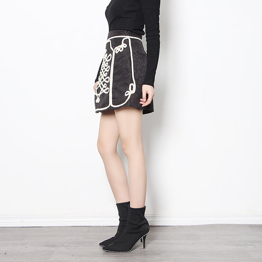 Falda A-línea de Cintura Alta Elegante y Versátil - Image 2