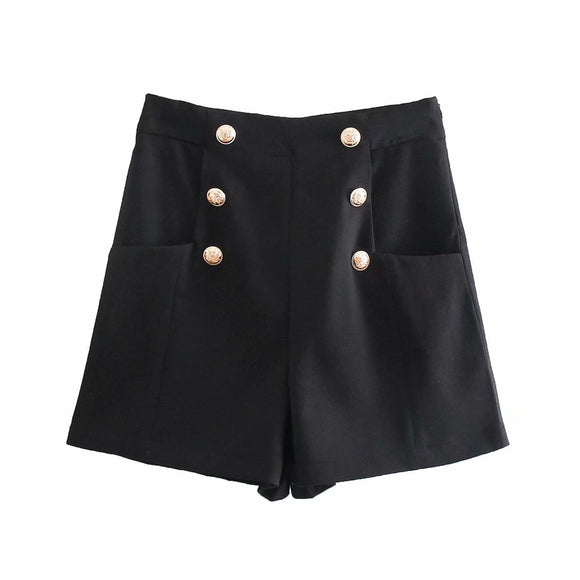 Shorts Blazer Slim Fit con Doble Frente para Mujer