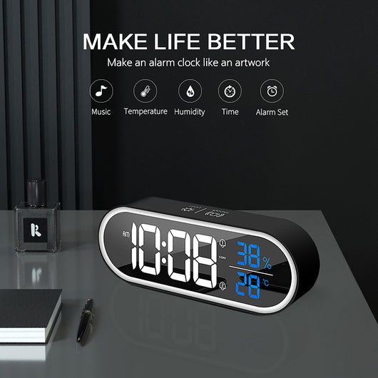 Reloj Espejo LED Musical con Control de Volumen Ajustable - Image 7
