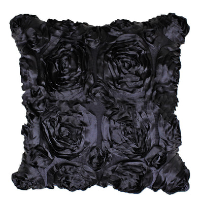 Funda de Cojín Satén con Bordado de Rosas - Image 22