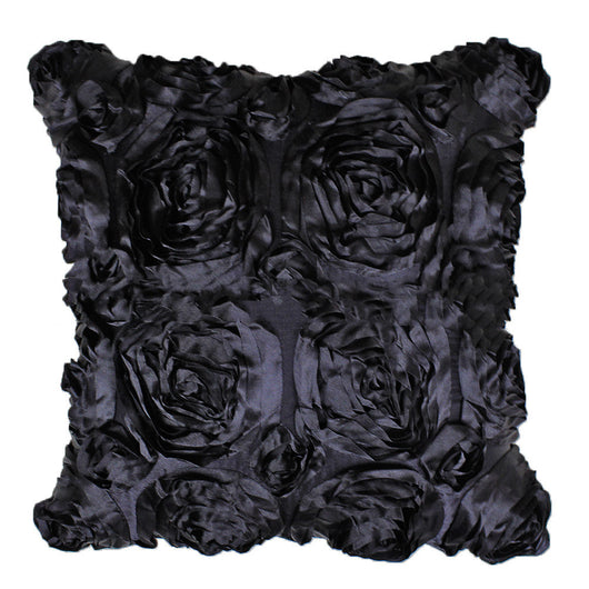 Funda de Cojín Satén con Bordado de Rosas - Image 22