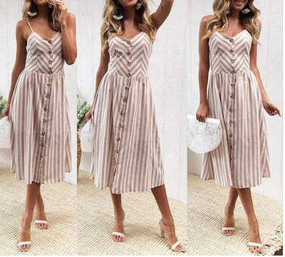 Vestido Halter con Tirantes Ajustables y Bolsillos Funcionales - Image 17