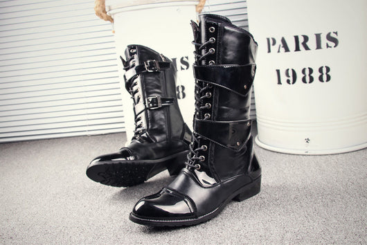 Bota Alta Hombre Estilo Coreano Moderno y Exclusivo - Image 10