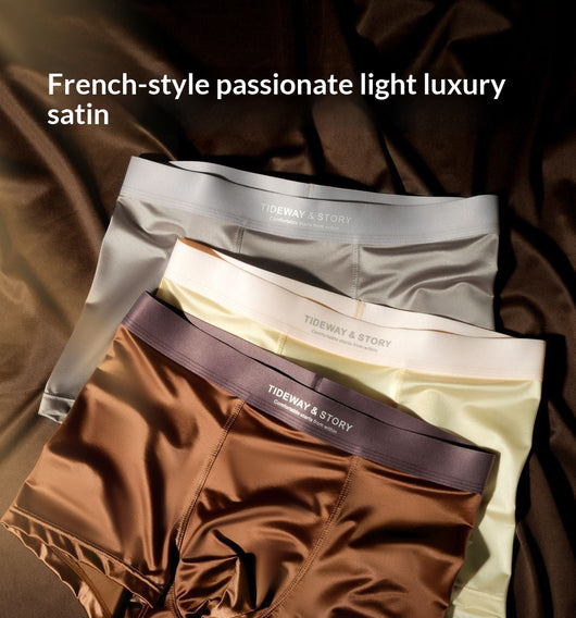 Bóxers de Seda Helada para Hombre - Lujo Ligero con Satén Premium - Image 17