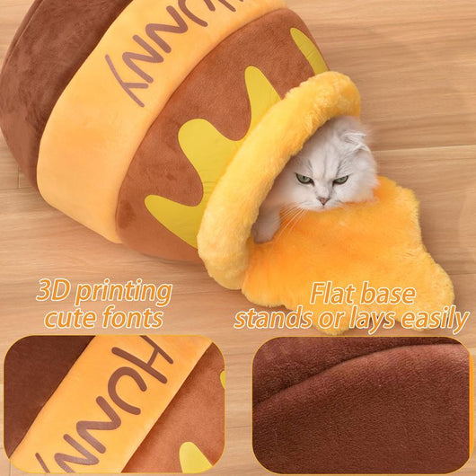 Cama Cueva para Gatos con Espuma Viscoelástica - Nido Acogedor Diseño Miel - Image 29