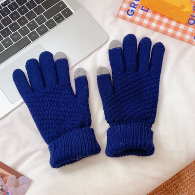 Guantes Escolares Japoneses de Dedo Completo con Diseño de Corazón - Image 4