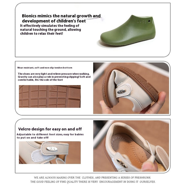 Zapatos de Cuero para Niñas Antideslizantes con Suela Suave - Diseño Princesa