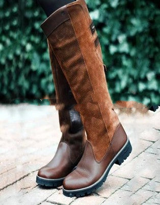 Botas Altas Planas para Mujer Talla Grande 40-43 - Estilo Otoño