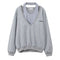 Suéter V-Neck Gris para Mujer - Diseño Minimalista y Sofisticado