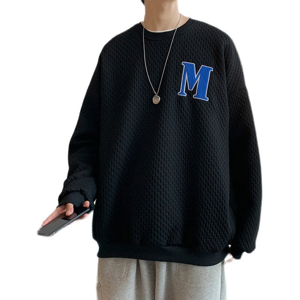 Suéter Cuadrille con Bordado de Letras para Hombre - Marca Trendy