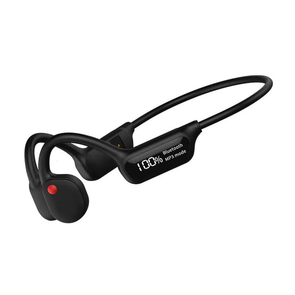 Auriculares Deportivos de Conducción Ósea con Pantalla Digital y Bluetooth