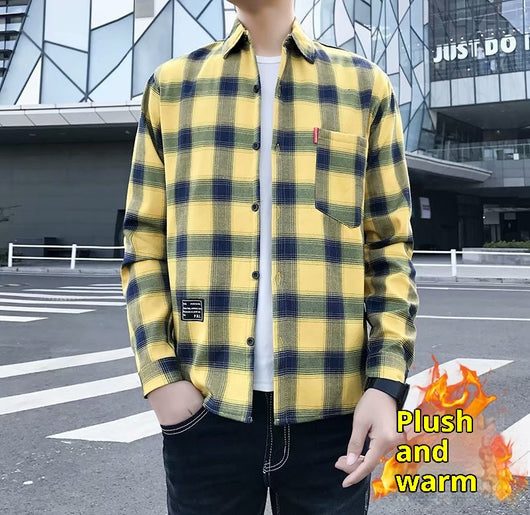 Camisa de Cuadros Térmica para Hombre con Forro de Polar - Image 5