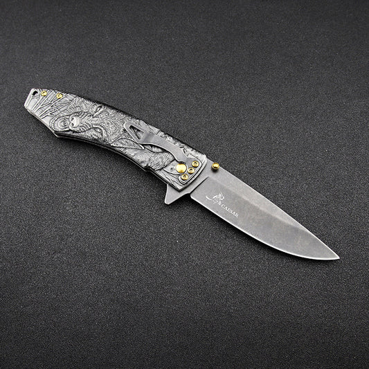 Cuchillo Plegable de Acero de Alta Dureza para Frutas