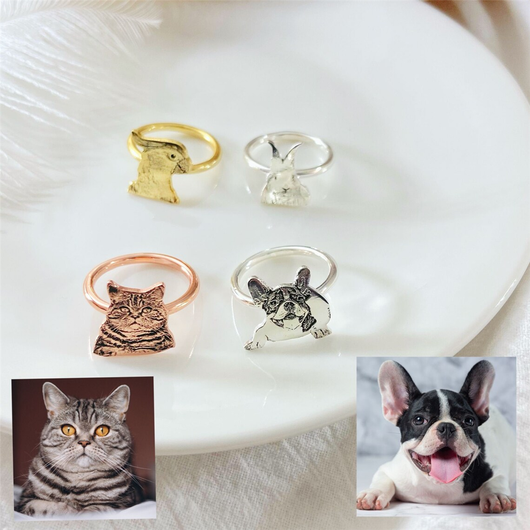 Anillo de Plata Personalizado con Foto de Mascota - Image 8