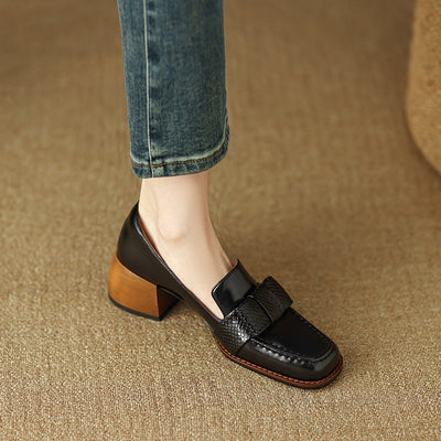 Zapatos Ejecutivos de Cuero Suave con Tacón Robusto - Image 12