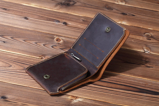 Monedero Ejecutivo de Cuero Genuino Estilo Retro - Image 9