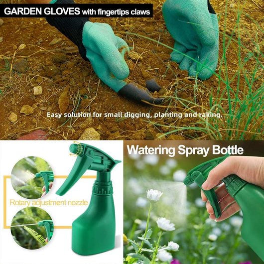 Set de 9 Herramientas de Jardín en Aluminio con Mangos Ergonómicos Bicolor - Image 17