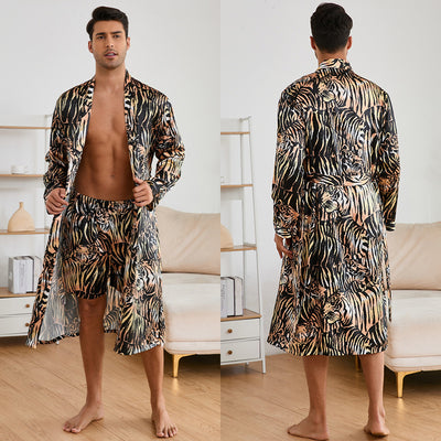 Pijama Bata de Seda Helada para Hombre - Conjunto Homewear Premium - Image 6