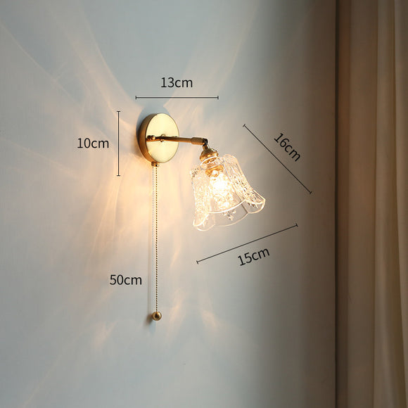 Lámpara de Pared Ajustable con Espejo para Dormitorio, Estudio y Sala