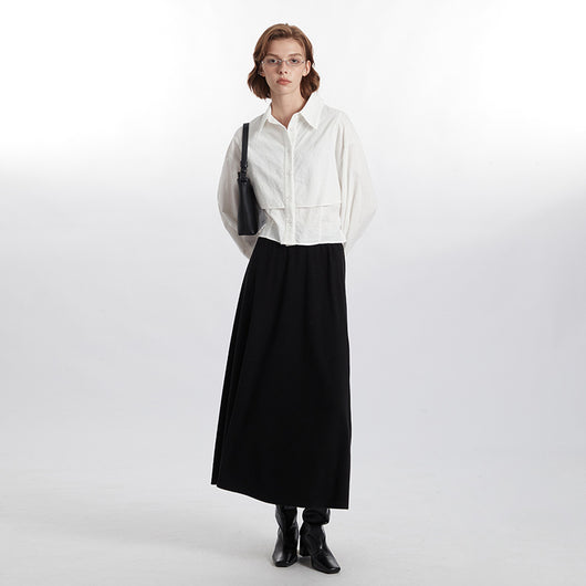 Blusa Preppy Dos Piezas Suelta para Mujer - Estilo Europeo y Americano - Image 3