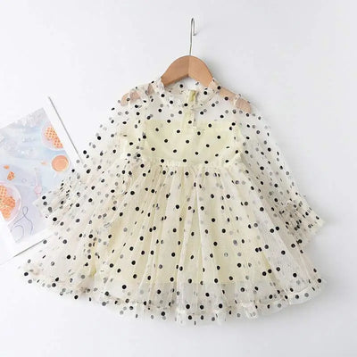 Vestido de Malla Manga Larga para Niñas - Colección Otoño - Image 9