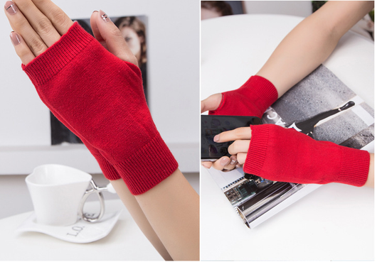 Guantes sin dedos de lana para estudiantes, escritura y oficina - Image 4