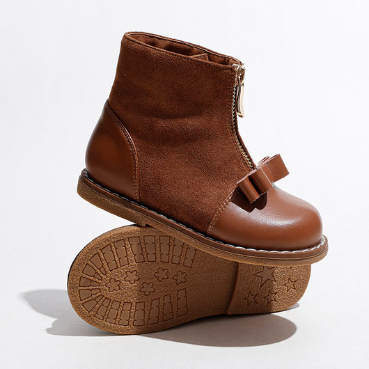 Botas Cortas Martin para Niñas Estilo Británico con Cierre - Image 13