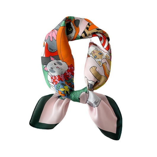 Pañuelo de Seda Estampado Primavera Verano con Diseños Adorables - Image 3
