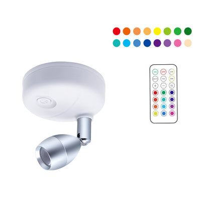 Foco LED Inalámbrico RGB con Control Remoto y Ángulo Ajustable - Image 10