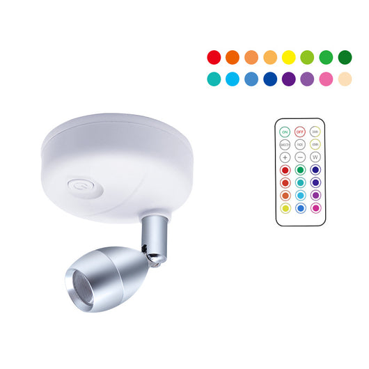 Foco LED Inalámbrico RGB con Control Remoto y Ángulo Ajustable - Image 10