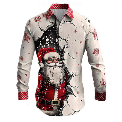 Camisa Estampada 3D con Diseño de Personalidad para Hombre - Image 3
