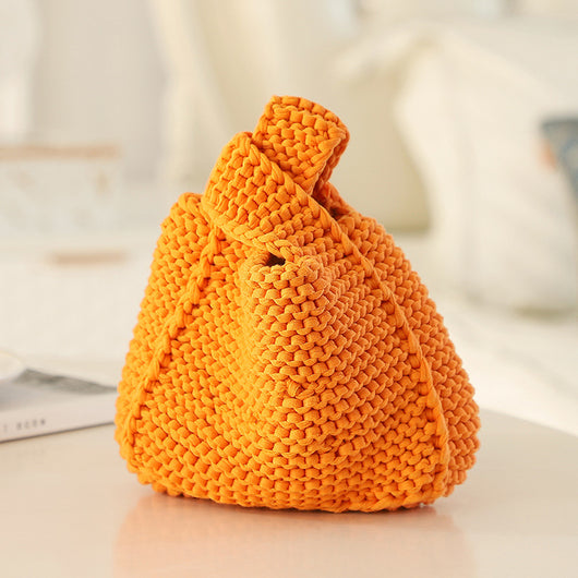 Bolsa Tejida Artesanal DIY - Material para Tejer Bolsos de Tela - Image 5