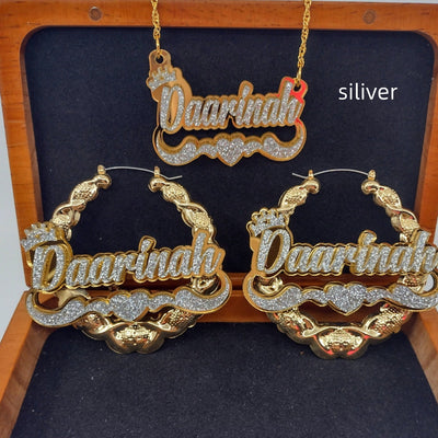 Conjunto de Collar y Aretes de Diseño Elegante - Image 4