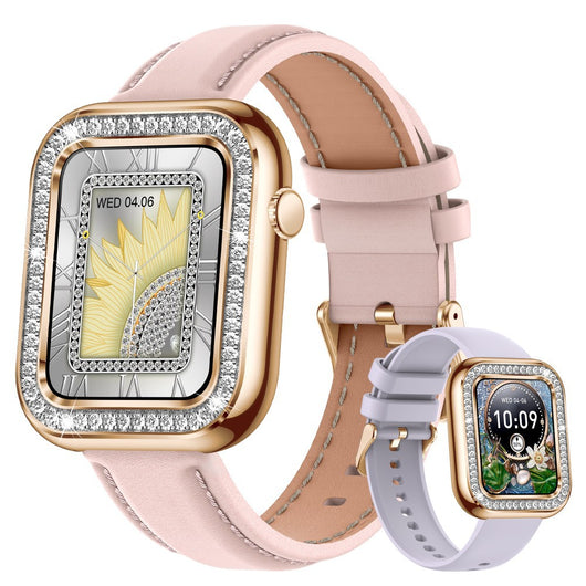 Reloj Inteligente Cuadrado para Mujer con Diamantes y Resistencia al Agua - Image 18