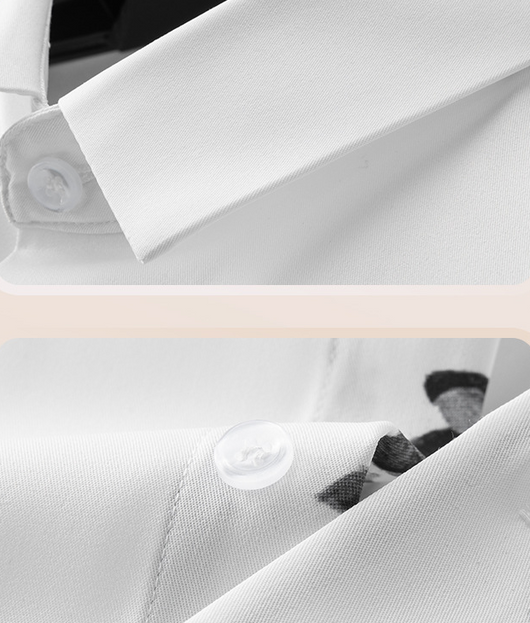 Camisa Slim Fit para Hombre con Estampado de Pintura Artística - Image 11