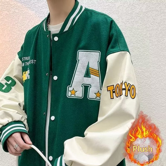 Chaqueta Casual Unisex con Bloques de Color y Parches - Image 15