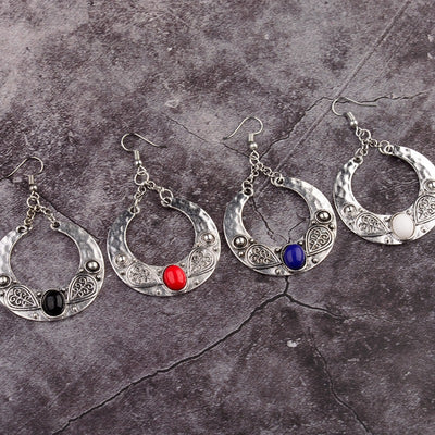 Aretes Colgantes de Turquesa Incrustada Personalizados - Image 10
