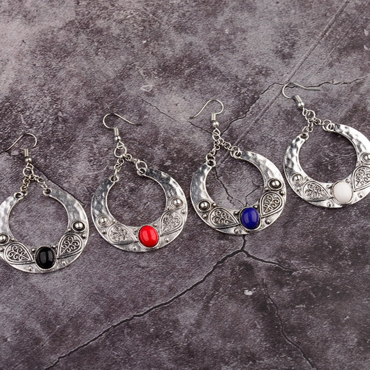 Aretes Colgantes de Turquesa Incrustada Personalizados - Image 10