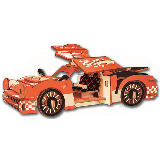Modelo de Auto 3D de Madera - Puzzle Educativo Armable para Niños - Image 12