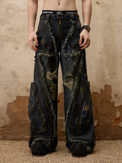 Jeans Estructura Alien Mujer con Detalles Textiles - Image 6