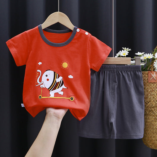 Camiseta de Algodón Manga Corta para Niños - Comodidad de Verano - Image 3