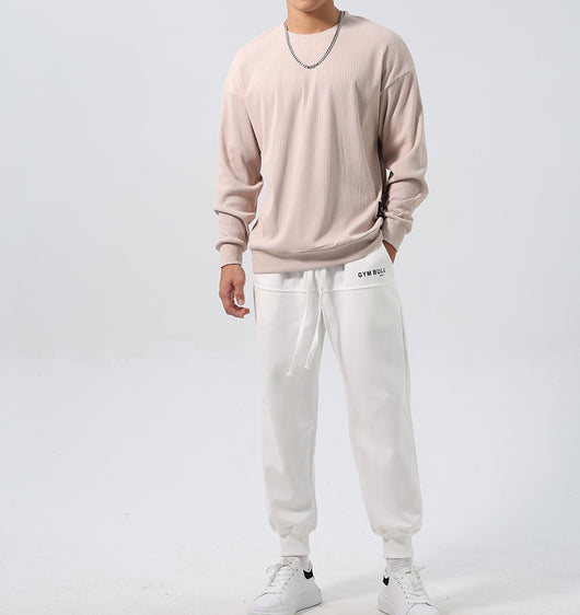 Sudadera Deportiva Jacquard con Rayas, Corte Relajado y Hombros Caídos - Image 15