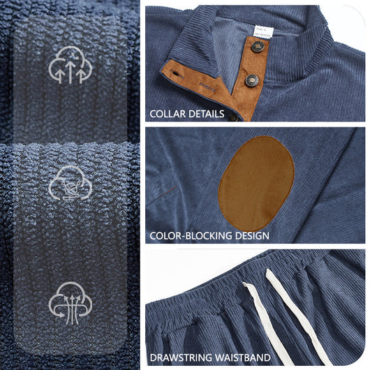 Sudadera y Pantalón de Pana con Cuello Alto y Acceso Controlado - Image 3