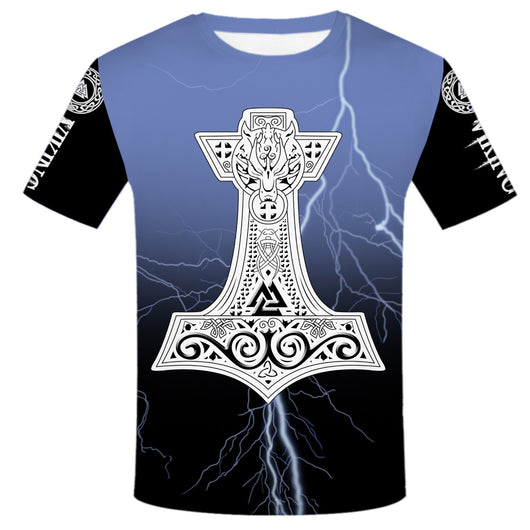 Playera Hombre Viking Tattoo - Diseño Moderno PLstar Cosmos - Image 14