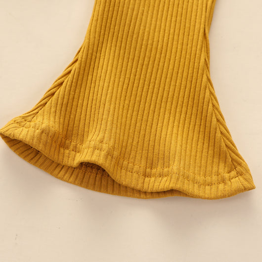 Enterizo Infantil con Tirantes Triangulares y Pantalón Acampanado - Image 9