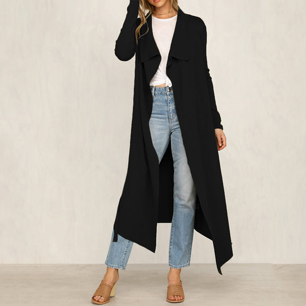 Abrigo Cortavientos para Mujer con Cuello de Encaje Trendy