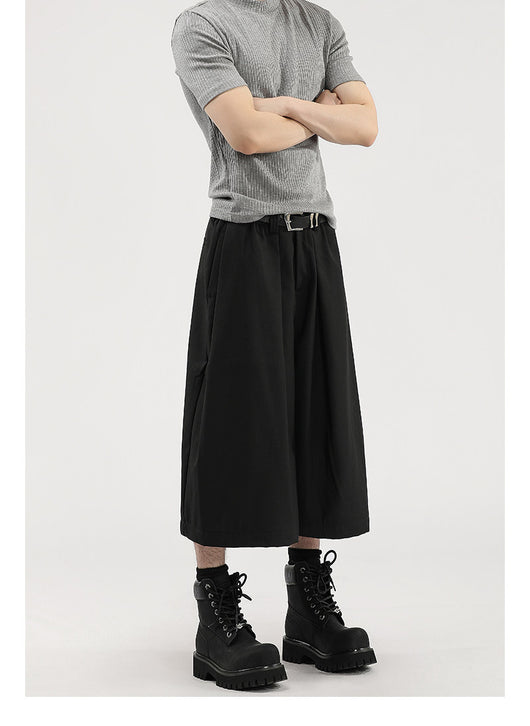 Pantalones Cortos de Vestir con Pliegues y Caída Ancha para Hombre - Image 22