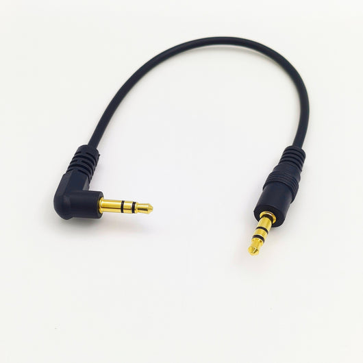 Cable de Parlante 3.5mm Macho a Macho 20cm Chapado en Oro