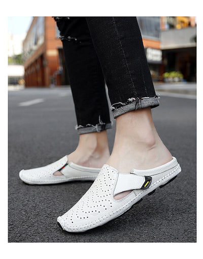 Zapatos Muller Slip-On de Cuero Genuino con Perforado - Image 6